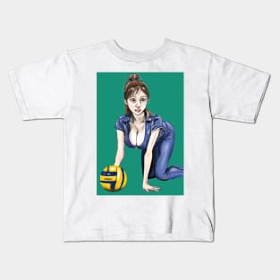 Volleyball Time Kids T-Shirt